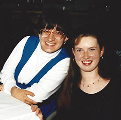 Denise and Samantha during their exchange year.